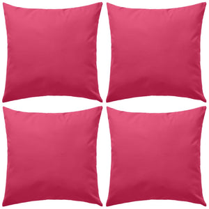 Cuscini da Esterno 4 pz 45x45 cm Rosa cod mxl 47319