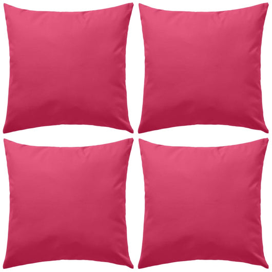 Cuscini da Esterno 4 pz 45x45 cm Rosa cod mxl 47319