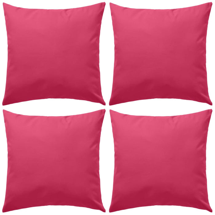 Cuscini da Esterno 4 pz 45x45 cm Rosa cod mxl 47319