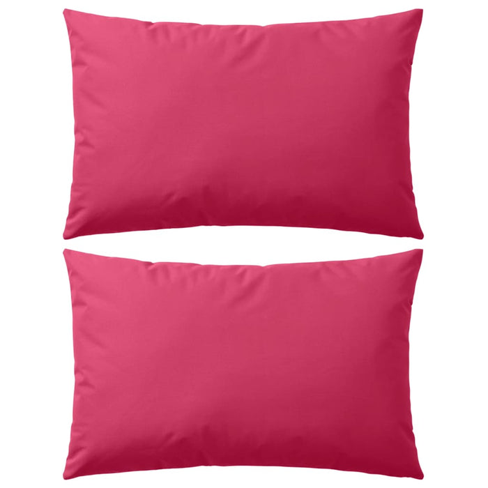 Cuscini da Esterno 2 pz 60x40 cm Rosa cod mxl 40418