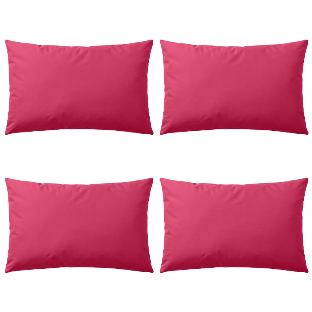 Cuscini da Esterno 4 pz 60x40 cm Rosa cod mxl 39993