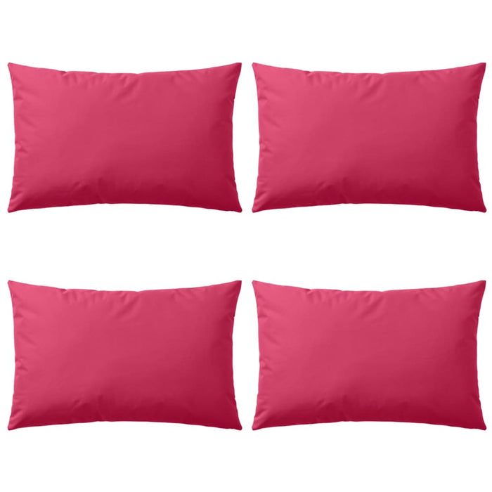 Cuscini da Esterno 4 pz 60x40 cm Rosa cod mxl 39993