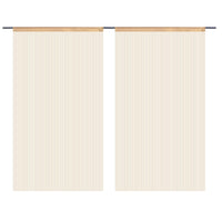 2 Pz Tende a Fili 140x250 cm Beige 132405