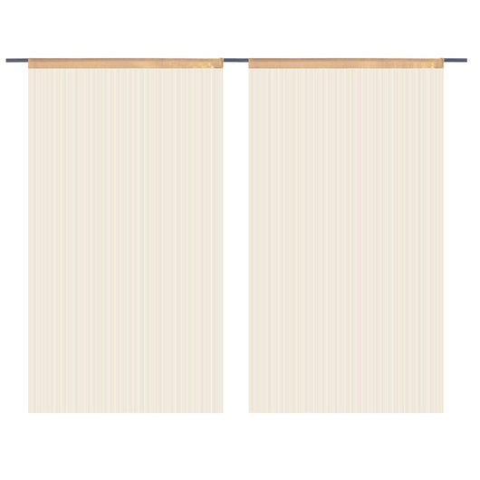 2 Pz Tende a Fili 140x250 cm Beige 132405