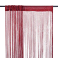 Tende a Filo 2 pz 140x250 cm Rosso Bordò cod mxl 68294