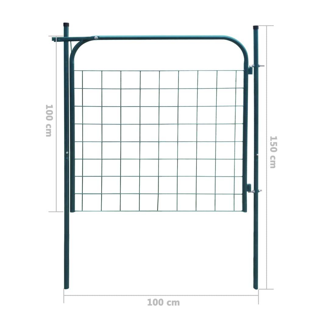 Recinzione da Giardino 100x100 cm Verde 142292