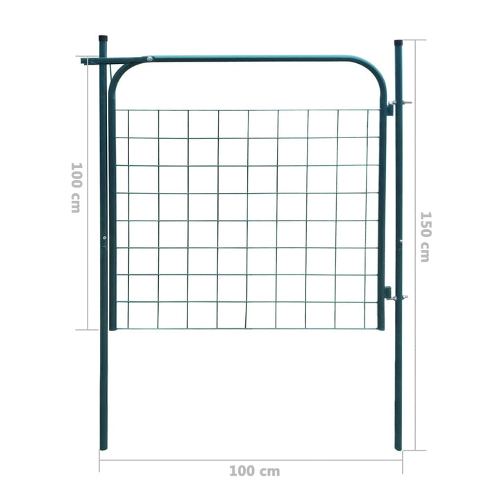 Recinzione da Giardino 100x100 cm Verde 142292