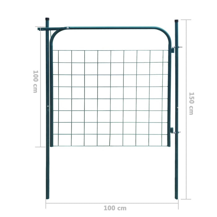 Recinzione da Giardino 100x100 cm Antracite 142293