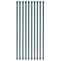 Pali da Giardino 10 pz in Metallo 1 m Verdecod mxl 130980