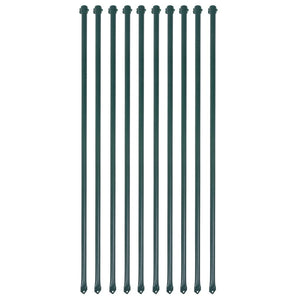 Pali da Giardino 10 pz in Metallo 1 m Verdecod mxl 130980