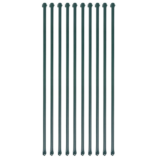 Pali da Giardino 10 pz in Metallo 1 m Verdecod mxl 130980