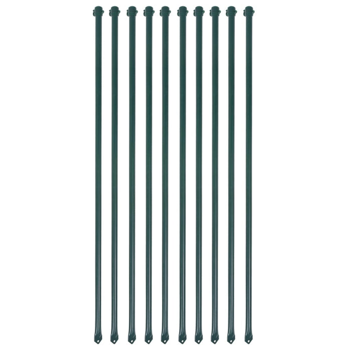 Pali da Giardino 10 pz in Metallo 1 m Verdecod mxl 130980