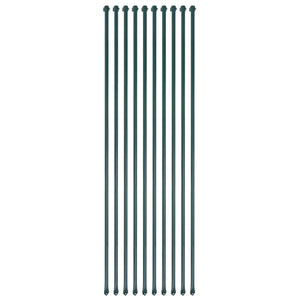 Pali da Giardino 10 pz in Metallo 1,5 m Verde cod 10814