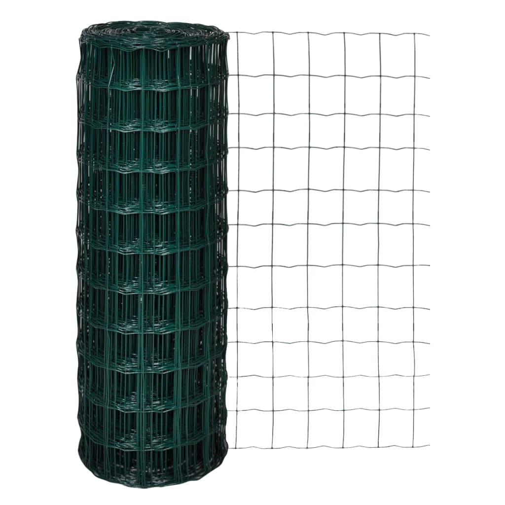 Recinzione Euro in Acciaio 10x1,7 m Verde cod mxl 47974