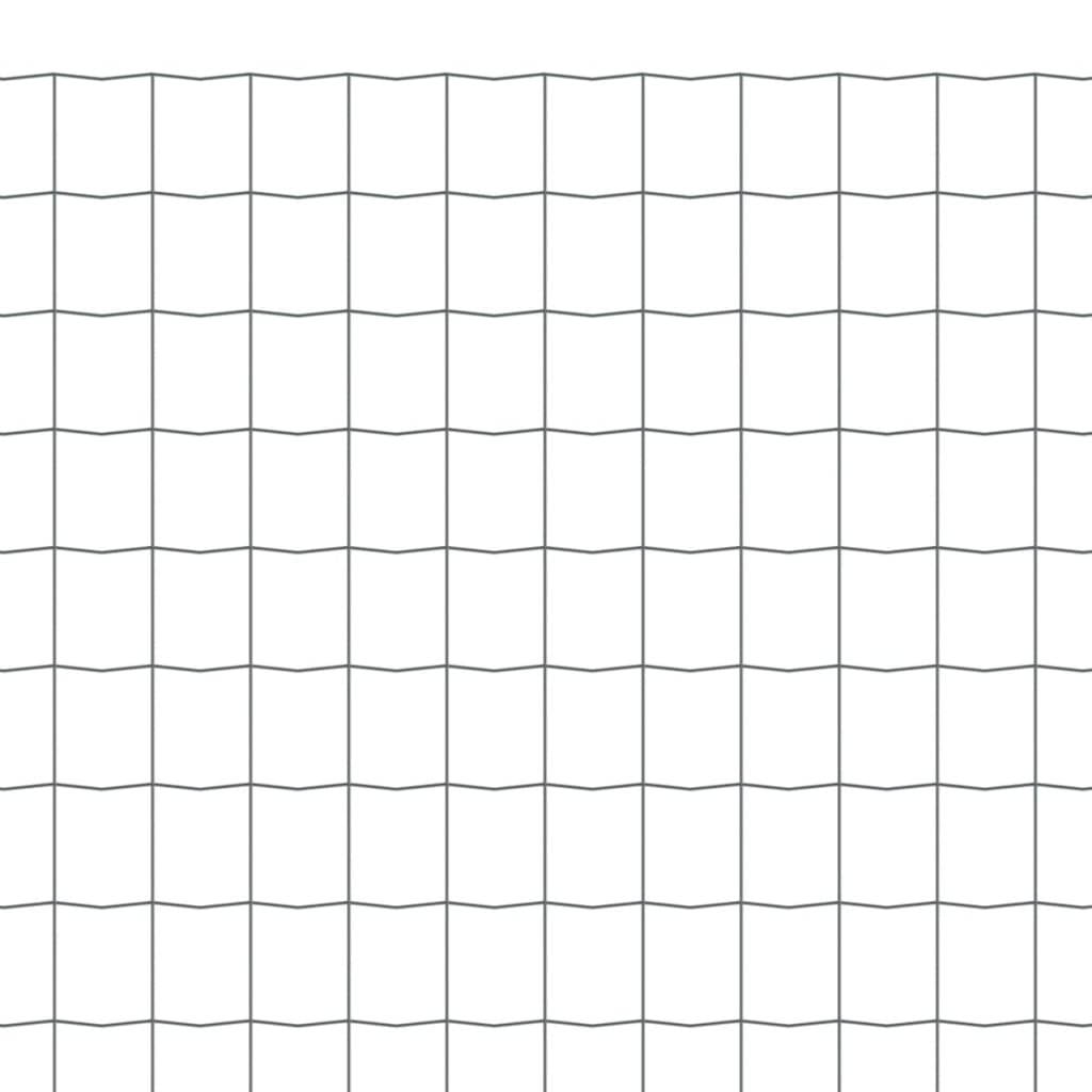 Recinzione Euro in Acciaio 25x0,8 m Grigia