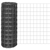 Recinzione Euro in Acciaio 25x1 m Grigia cod mxl 10401