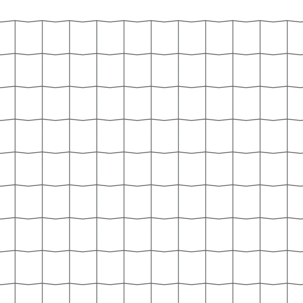 Recinzione Euro in Acciaio 25x1,2 m Grigia 142527