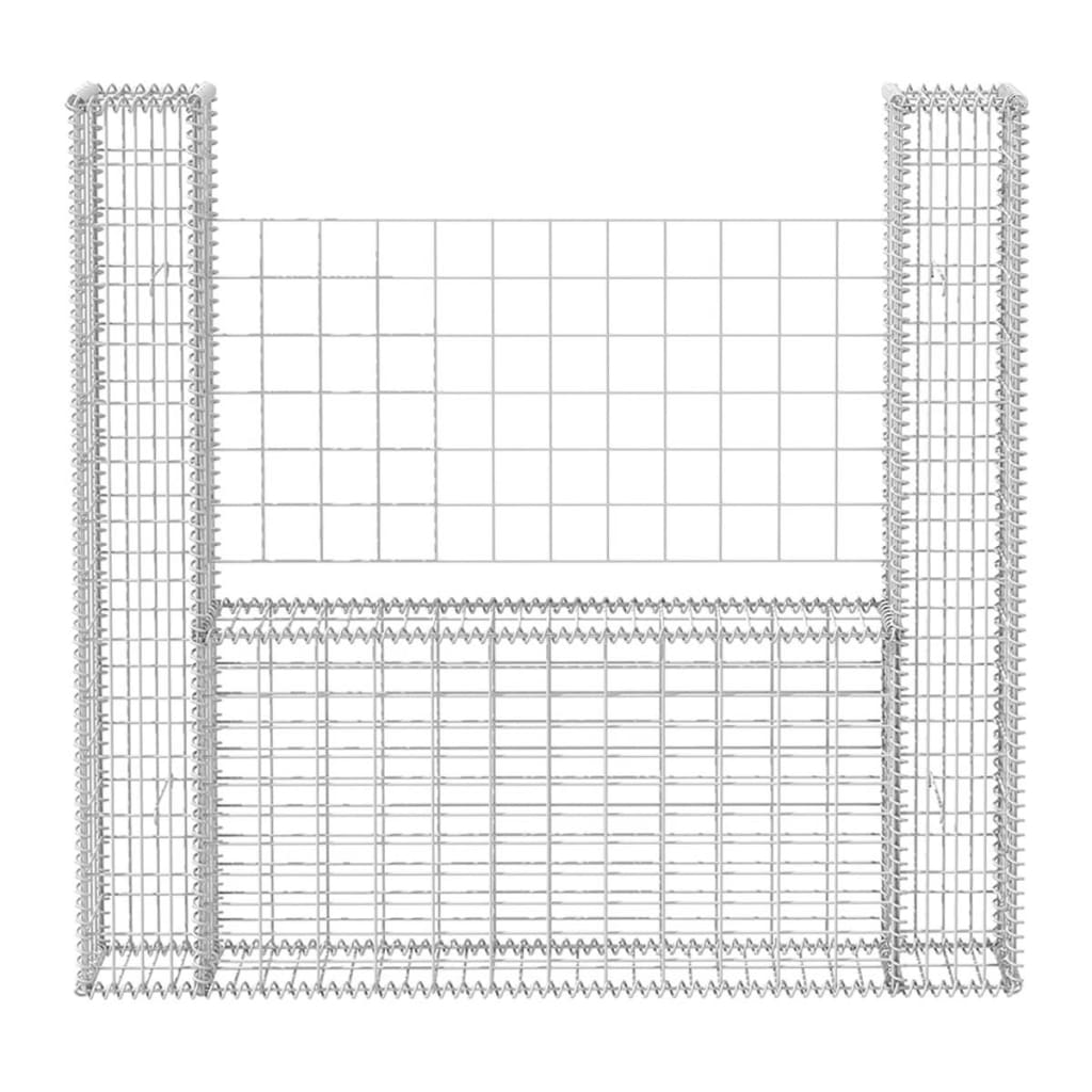 Gabbione in Rete ad U in Acciaio Zincato 160x20x150 cm cod mxl 9838