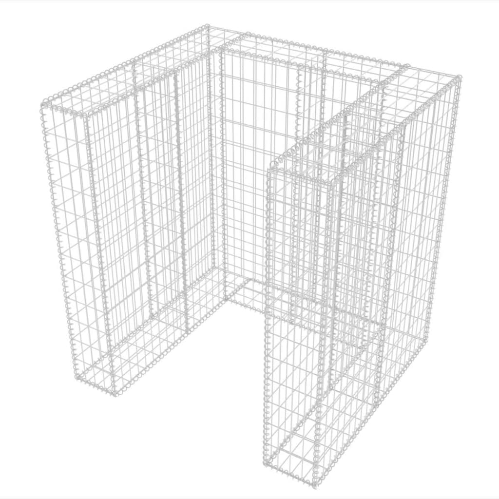 Gabbione in Rete in Acciaio per 1 Cassonetto 110x100x120 cm 