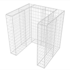 Gabbione in Rete in Acciaio per 1 Cassonetto 110x100x120 cm 