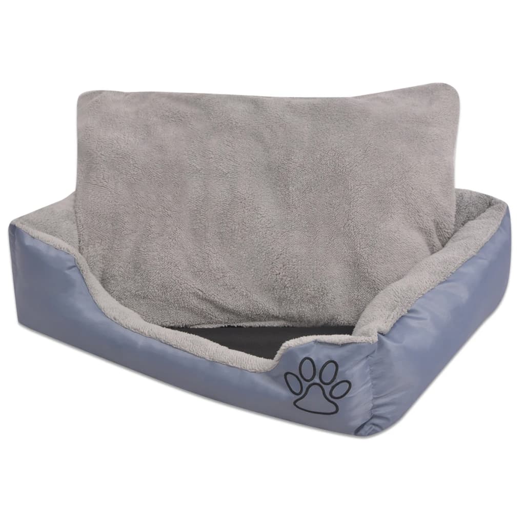 Cuccia per Cani con Cuscino Imbottito Taglia S Grigiocod mxl 82276