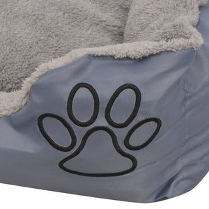 Cuccia per Cani con Cuscino Imbottito Taglia XXL Grigio cod mxl 46420