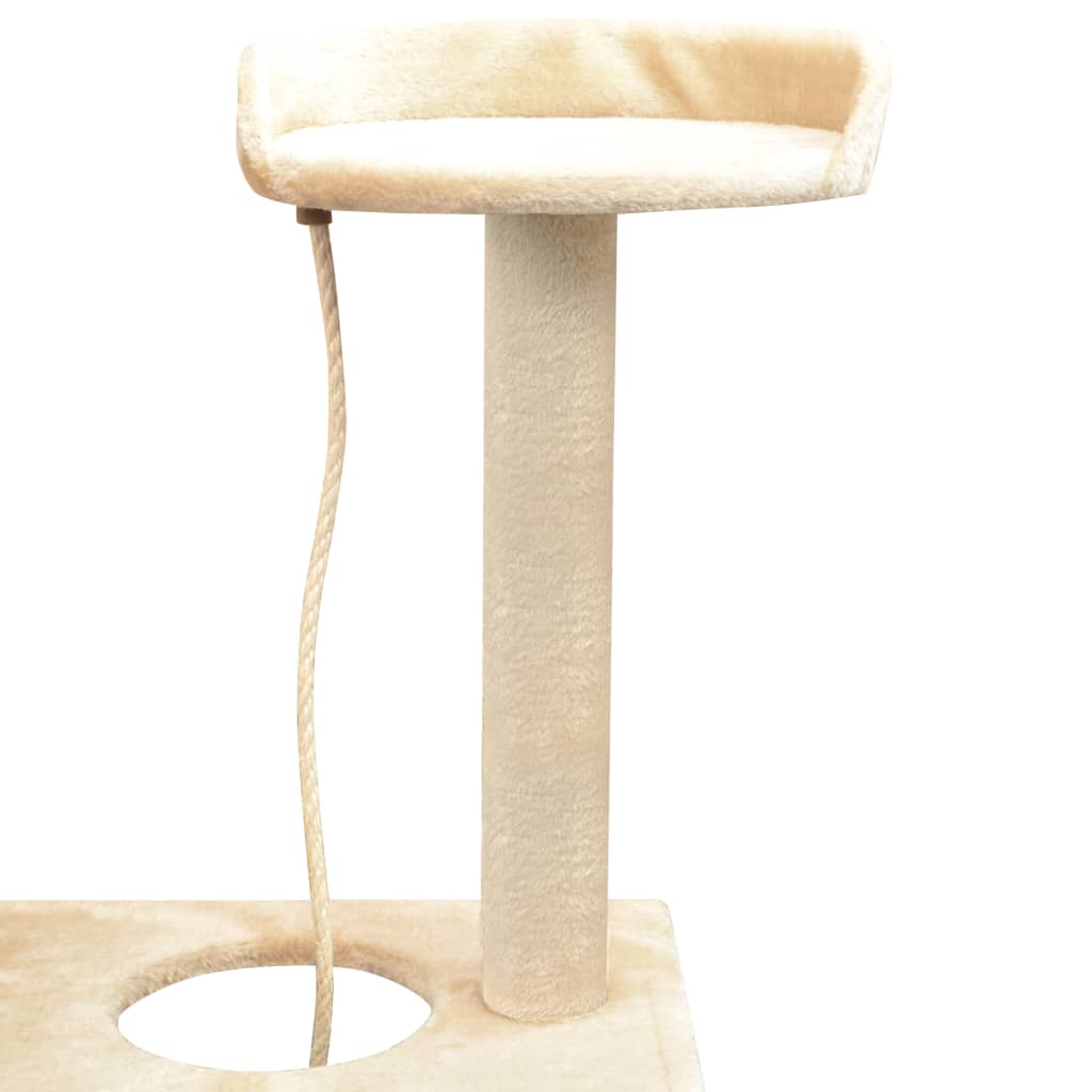 Albero per Gatti con Tiragraffi Sisal 150 cm Beige cod mxl 9200