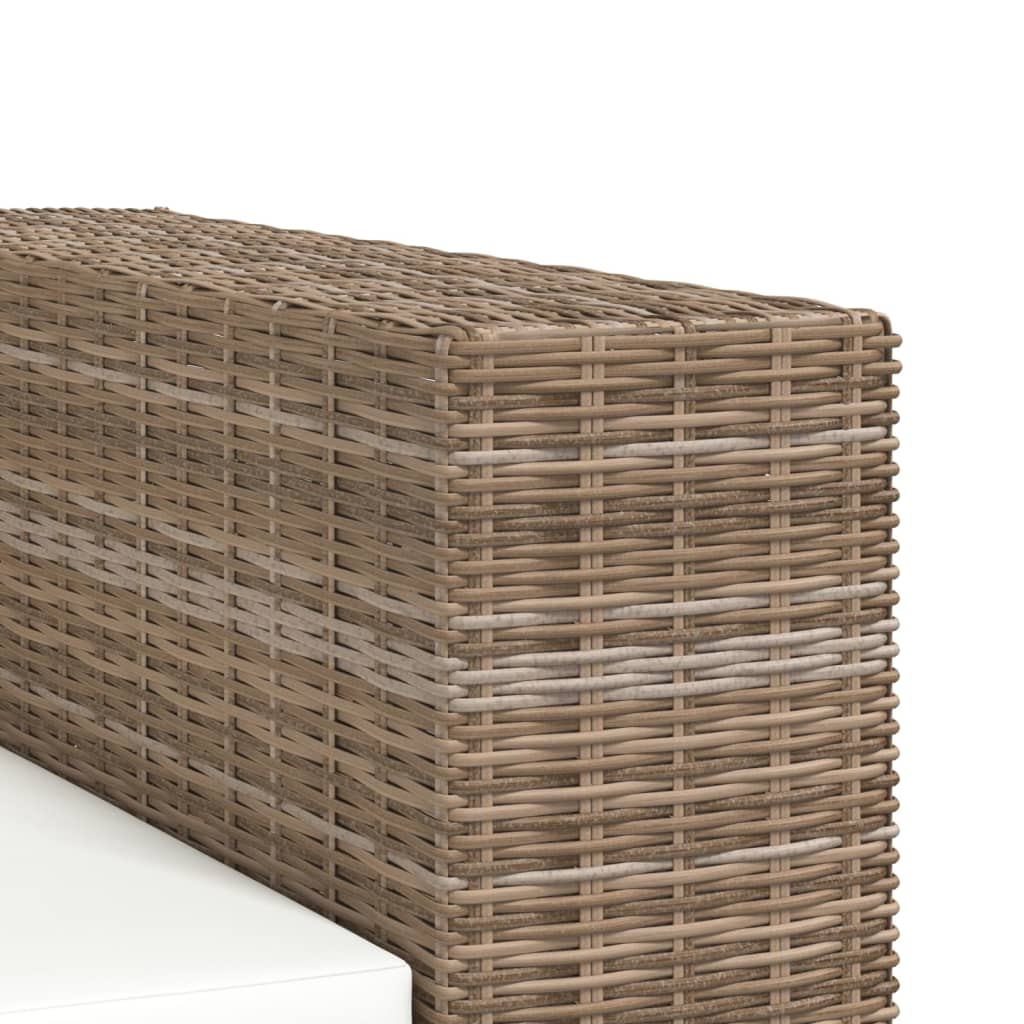 Divano a 2 Posti 7 pz in Rattan Naturale 243245