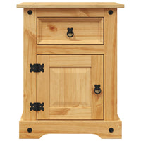 Comodino in Legno di Pino Messicano Corona Range 53x39x67 cm 243730