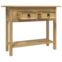 Tavolo Console in Pino Messicano Corona Range 93x34,5x73 cm