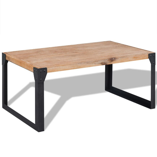 Tavolino da Caffè in Legno Massello di Acacia 100x60x45 cm cod mxl 13810