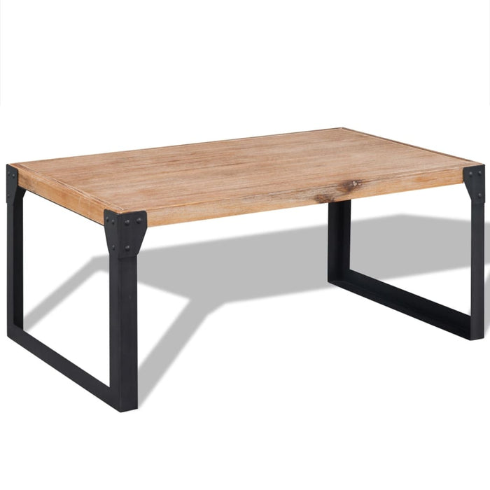 Tavolino da Salotto in Legno Massello di Acacia 100x60x45 cm 243914