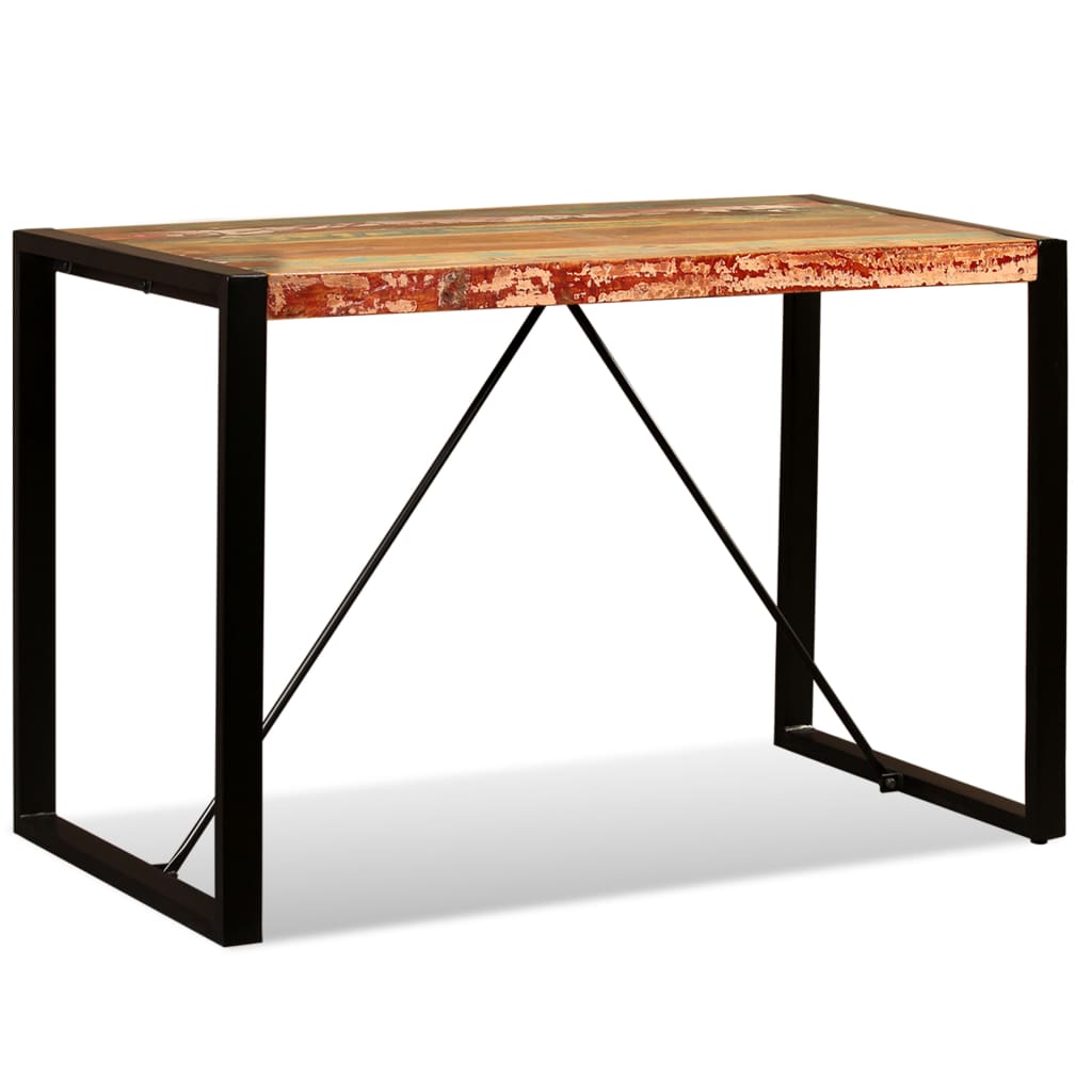 Tavolo da Pranzo in Legno Massello Anticato 120cm 243998