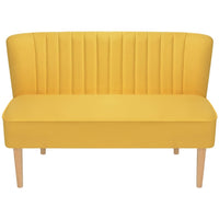 Divano in Stoffa 117x55,5x77 cm Giallo 244074