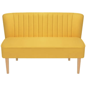 Divano in Stoffa 117x55,5x77 cm Giallo 244074