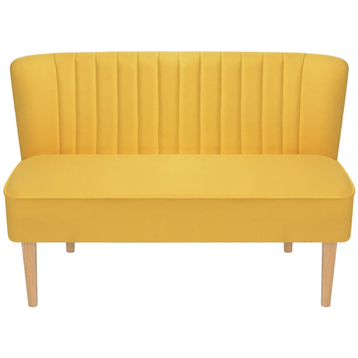 Divano in Stoffa 117x55,5x77 cm Giallo 244074