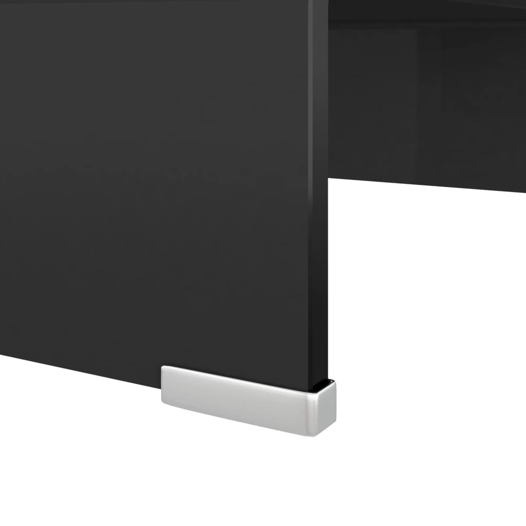 Mobile/Rialzo Porta TV in Vetro Nero 40x25x11 cm cod mxl 25477