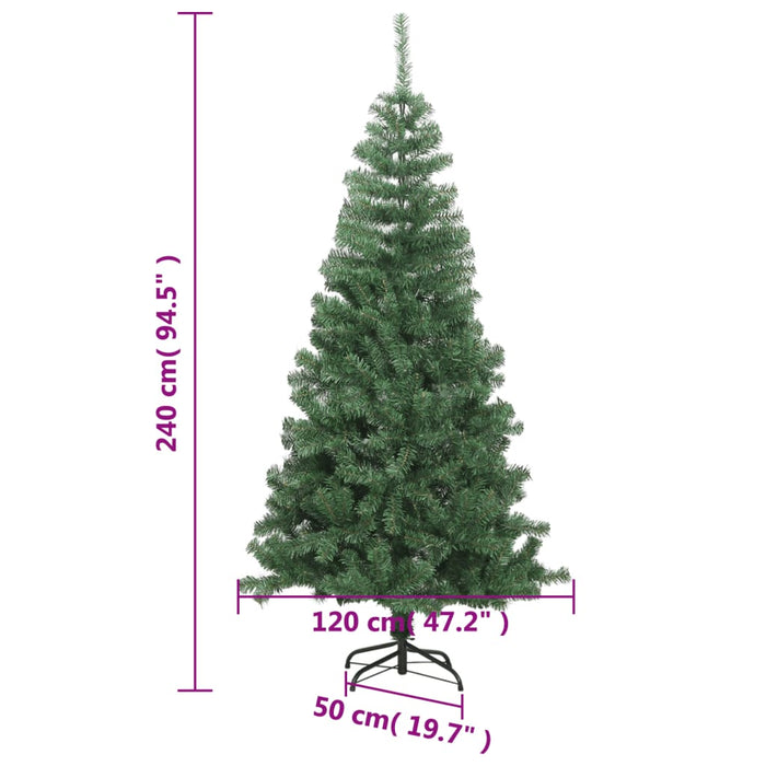 Albero di Natale Artificiale L 240 cm Verde