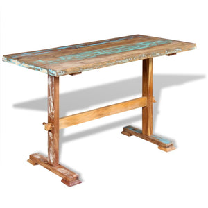 Tavolo Pranzo in Legno Massello Anticato 120x58x78 cm cod mxl 13548