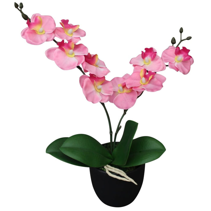 Orchidea Artificiale con Vaso 30 cm Rosa cod mxl 68789