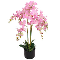 Orchidea Artificiale con Vaso75 cm Rosa cod mxl 72040