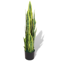 Sansevieria Pianta Artificiale con Vaso 90 cm Verde cod mxl 75421