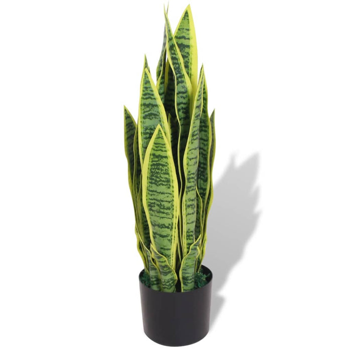 Sansevieria Pianta Artificiale con Vaso 65 cm Verde