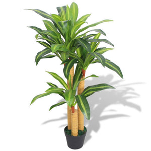 Dracena Pianta Artificiale con Vaso 100 cm Verde cod mxl 55396