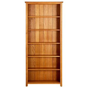 Libreria a 6 Ripiani 80x22,5x180 cm in Massello di Rovere cod mxl 65849