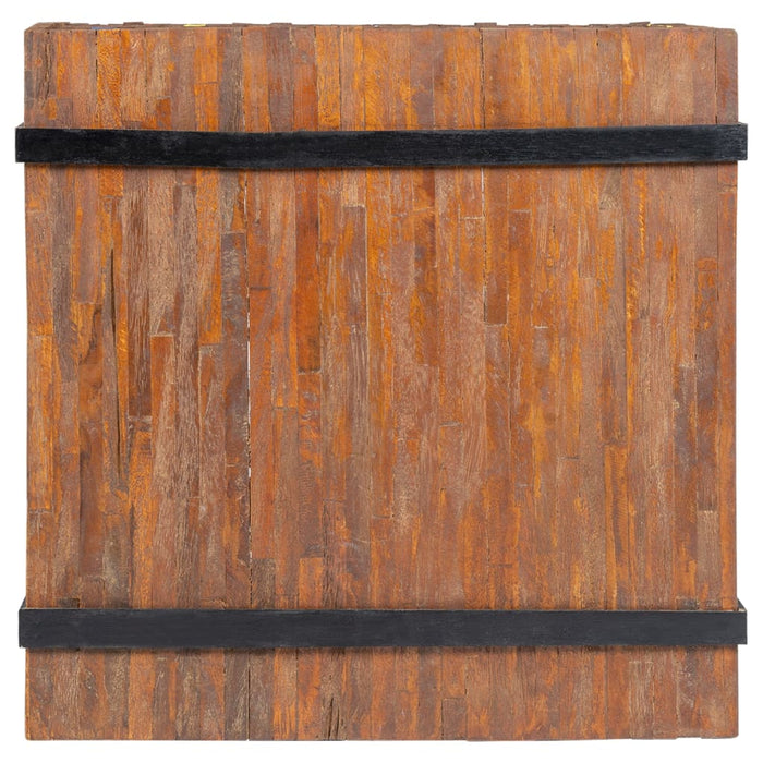 Tavolino Laterale in Legno di Teak 60x60x38 cm cod 12019