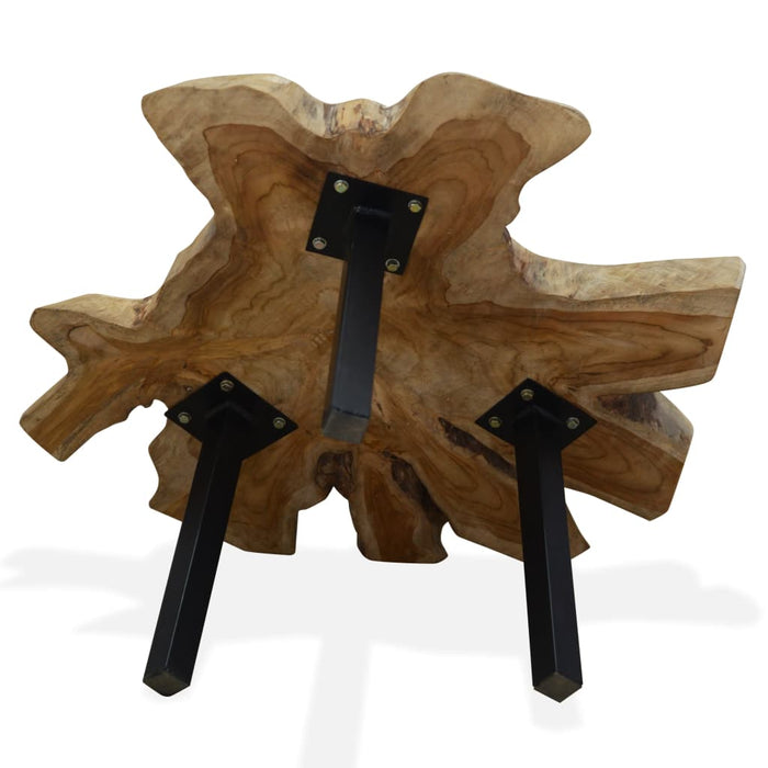 Tavolino da Caffè in Autentico Legno di Teak 80x70x38 cm 244550