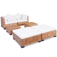 Set Divano 16 pz in Rattan Naturale cod mxl 34630