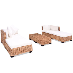 Set Divano 16 pz in Rattan Naturale cod mxl 34630