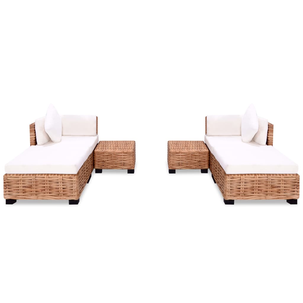 Set Divano 16 pz in Rattan Naturale cod mxl 34630